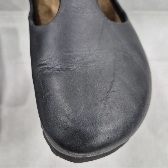 Birkenstock Paris T strap Mary Jane shoes size 40 women's US 9 black leather - Picture 13 of 14